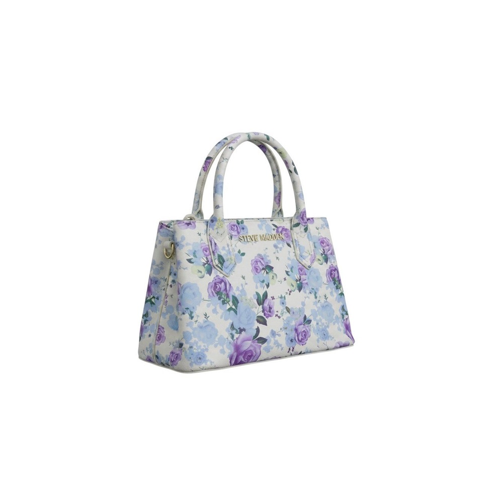 Christian Siriano Satchel Bag Womens Small White NWT Floral Crossbody Gold